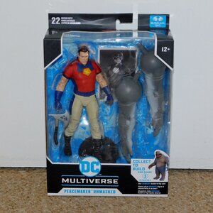 2021 McFarlane DC Multiverse 7" Suicide Squad Peacemaker Unmasked Figure MIB New